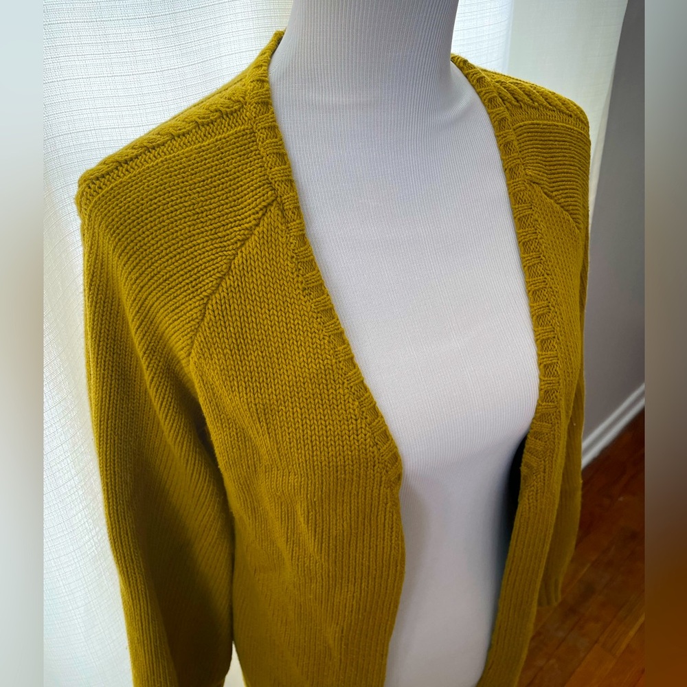 Open Front Cotton Sweater